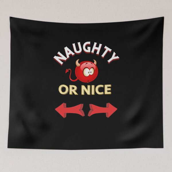 Item preview, Naughty Or Nice Santa's List Christmas  designed and sold by Flirt-Teez.