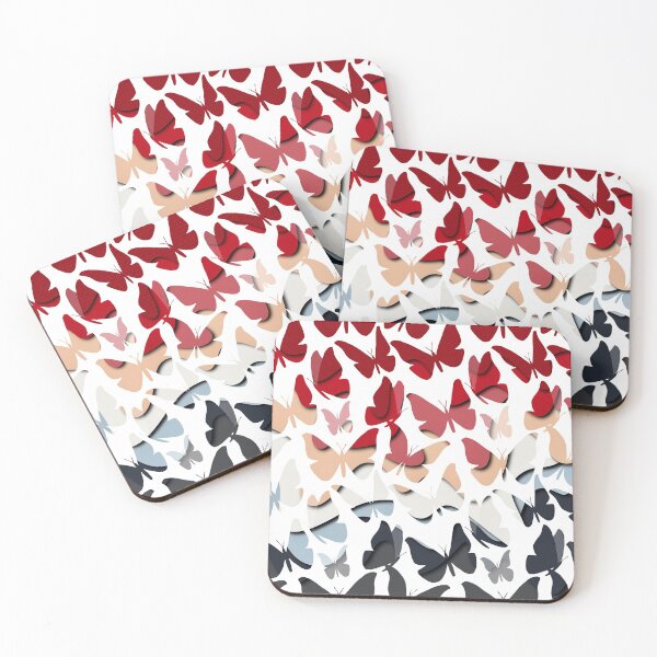 Item preview, Butterflies in the abstract digital pattern  designed and sold by Bonheurem.
