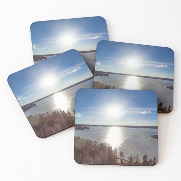 Item preview, Frozen Lake in the Sun - Winter Landscape designed and sold by RolandWidin.
