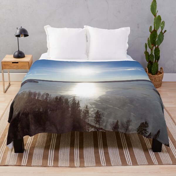 Item preview, Frozen Lake in the Sun - Winter Landscape designed and sold by RolandWidin.