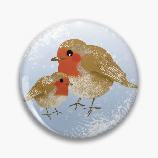 Item preview, Robin Redbreasts in the Snow designed and sold by VicEllisArt.
