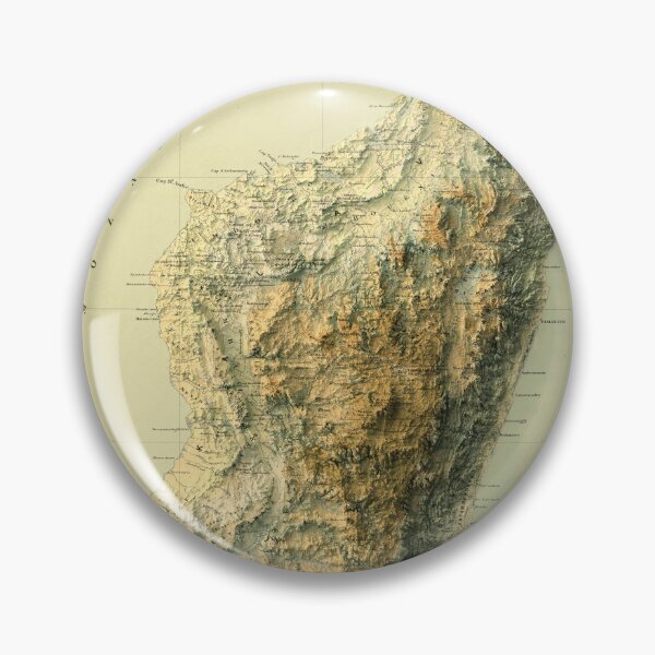 Item preview, 1902 Madagascar Relief Map 3D digitally-rendered designed and sold by ThinkAboutMaps.