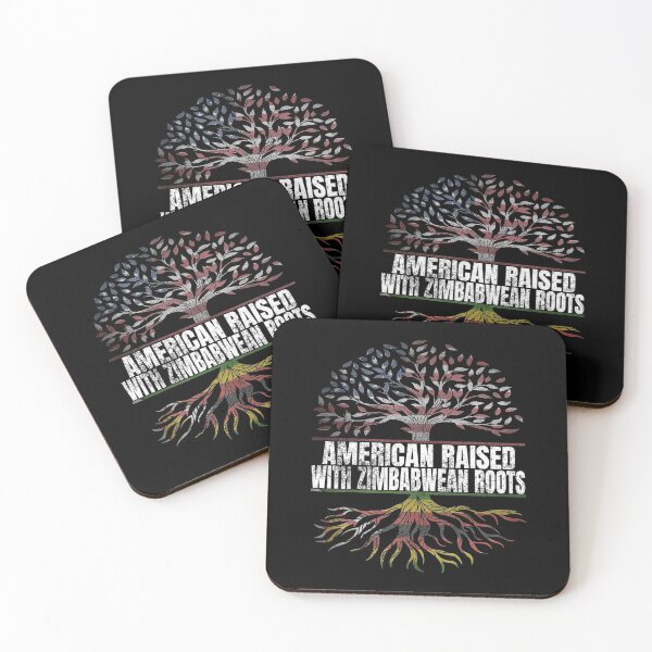 Item preview, American Raised with Zimbabwean Roots Print Zimbabwe Flag T-Shirt designed and sold by TheresaKessler.