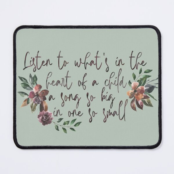 Item preview, Listen to What's in the Heart of a Child designed and sold by Theatre Thoughts.