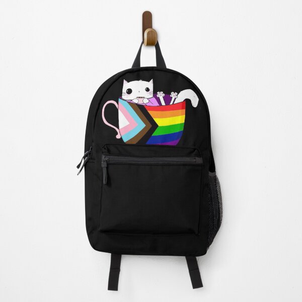 Item preview, White Kitty in a Pride Flag Mug designed and sold by MoonBuckets.