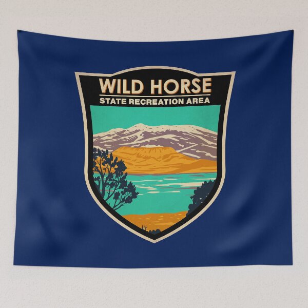 Item preview, Wild Horse State Recreation Area Nevada Badge designed and sold by KrisSidDesigns.