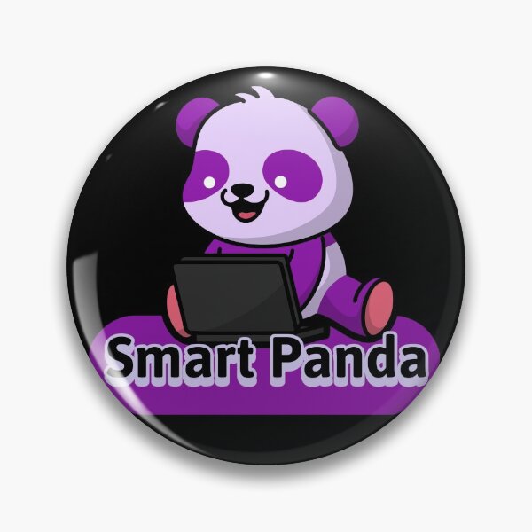 Item preview,  Smart Cute Friendly Panda (Purple) designed and sold by Jessine Fowler.