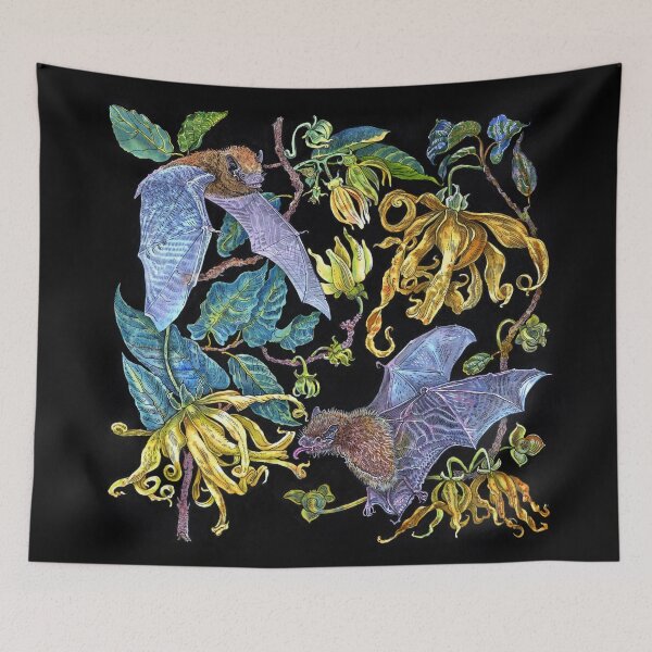 Item preview, Ylang-ylang and the Java pipistrelle bats designed and sold by naktis.