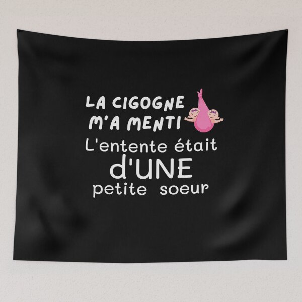 Aperçu de l'œuvre La cignogne m'a menti, l'entente était d'UNE petite soeur créée et vendue par Smileycreation.