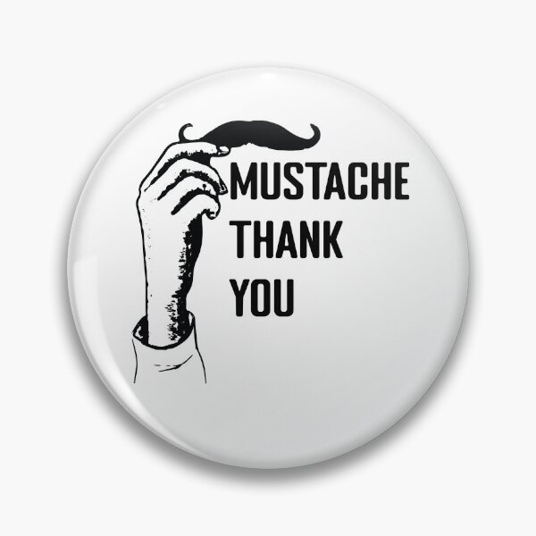 Item preview, MUSTACHE  THANK  YOU , Funny quote  designed and sold by aydidi.