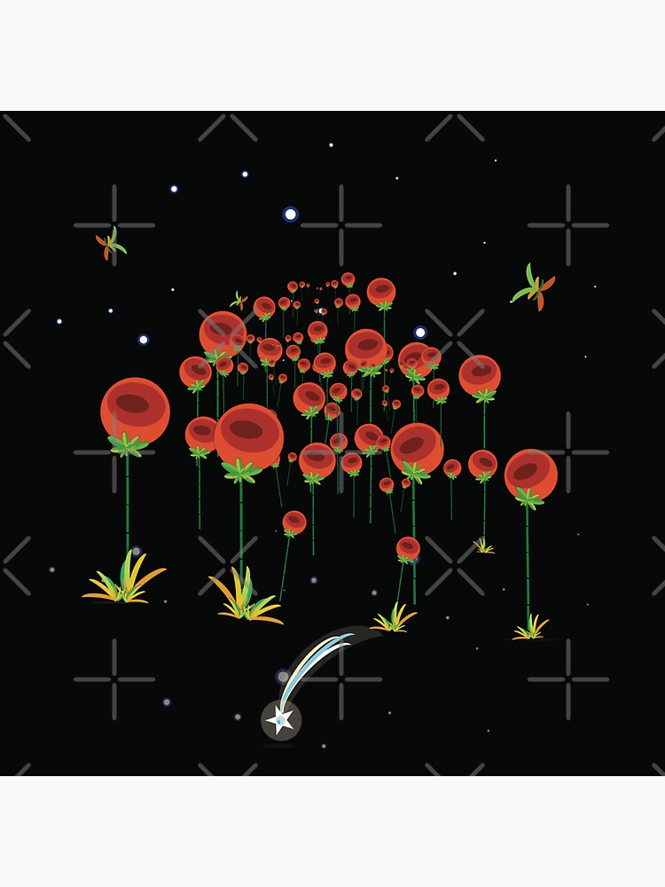 Thumbnail 3 of 3, Sticker, Flores nocturnas en navidad designed and sold by Arema Arega.