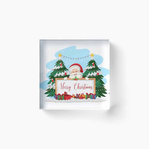 Item preview, Santa claus with merry christmas sign and gifts stickers and mugs designed and sold by ougraz24.