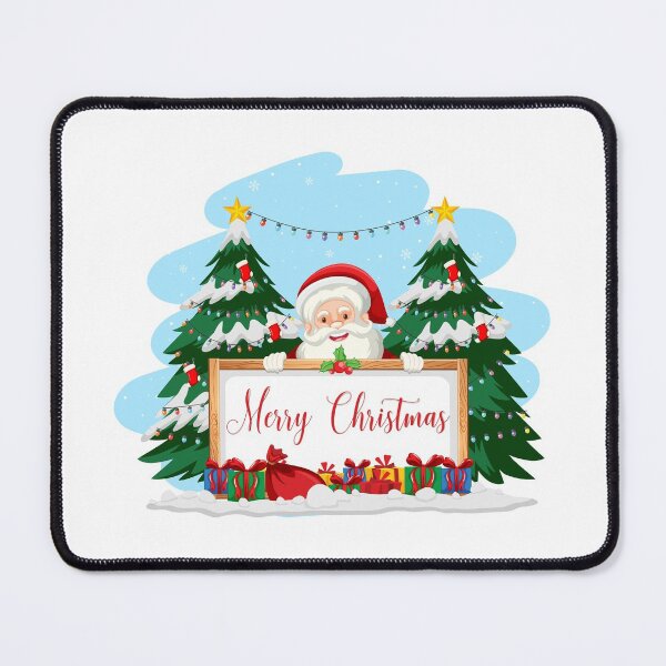 Item preview, Santa claus with merry christmas sign and gifts stickers and mugs designed and sold by ougraz24.