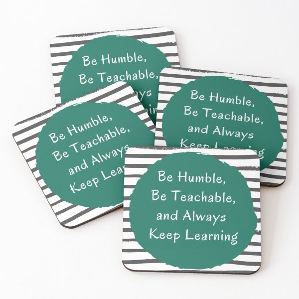 Item preview, Be humble, be teachable and always keep learning designed and sold by Red Canvas.