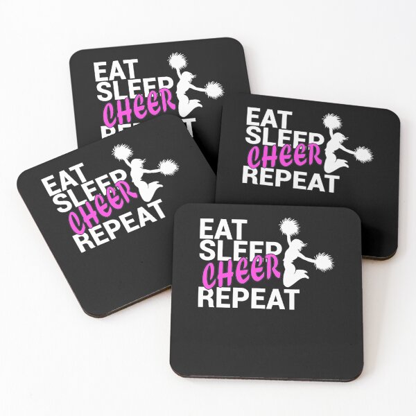 Item preview, Eat Sleep Cheer Repeat for Cheerleader and Dancer T-Shirt designed and sold by TheresaKessler.