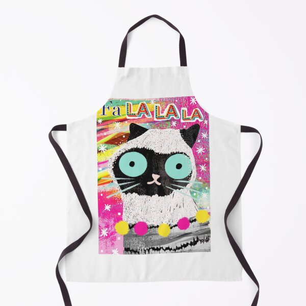 Item preview, Festive cat fa la la la designed and sold by KJMarkowska.