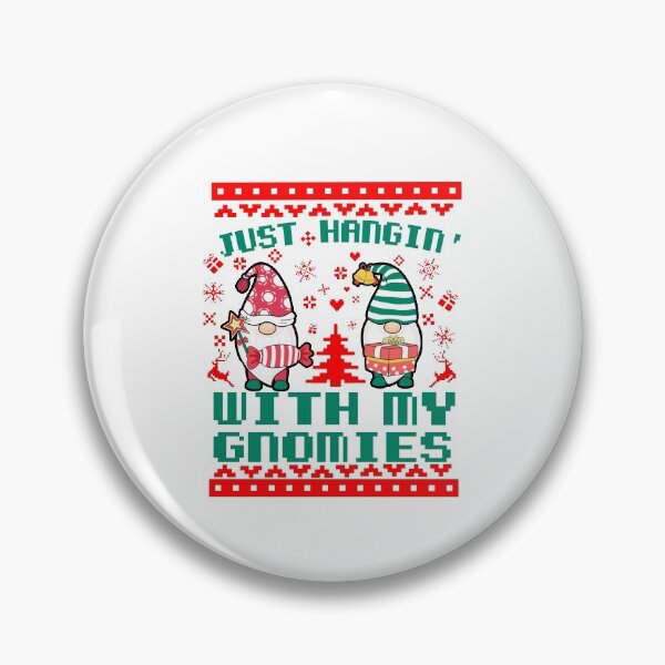 Artikelvorschau, Ich hänge einfach mit meinen Gnomen ab Lustiges Weihnachtswortspiel entworfen und verkauft von AritraSur.