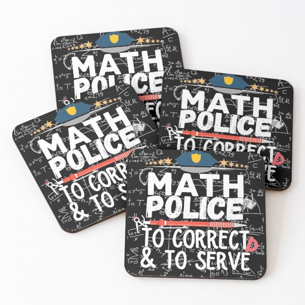 Item preview, Math Police Correct And Serve designed and sold by ronaldsonou.