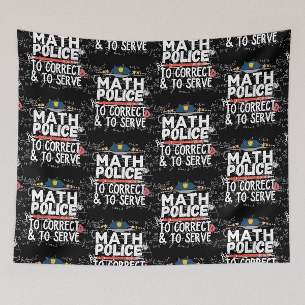 Item preview, Math Police Correct And Serve designed and sold by ronaldsonou.