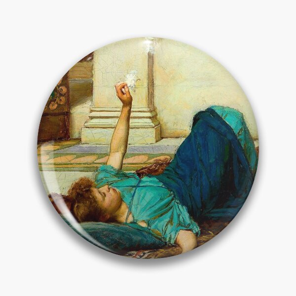 Item preview, John William Waterhouse "The pleasure of doing nothing (Relaxing)" designed and sold by Alexandra Dahl.