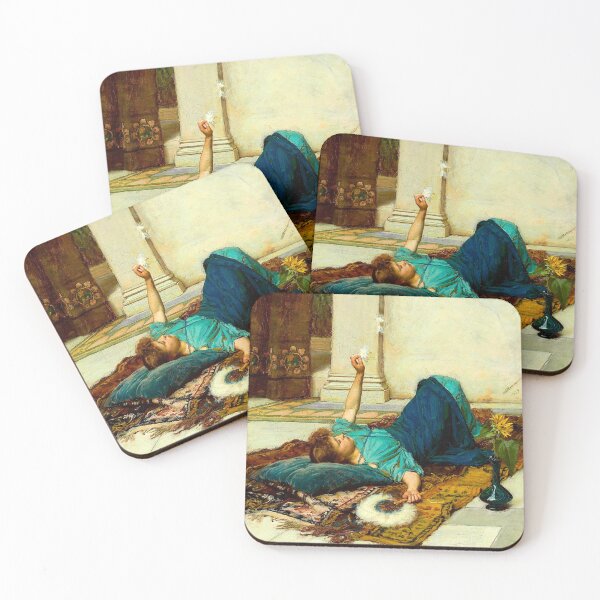 Item preview, John William Waterhouse "The pleasure of doing nothing (Relaxing)" designed and sold by Alexandra Dahl.
