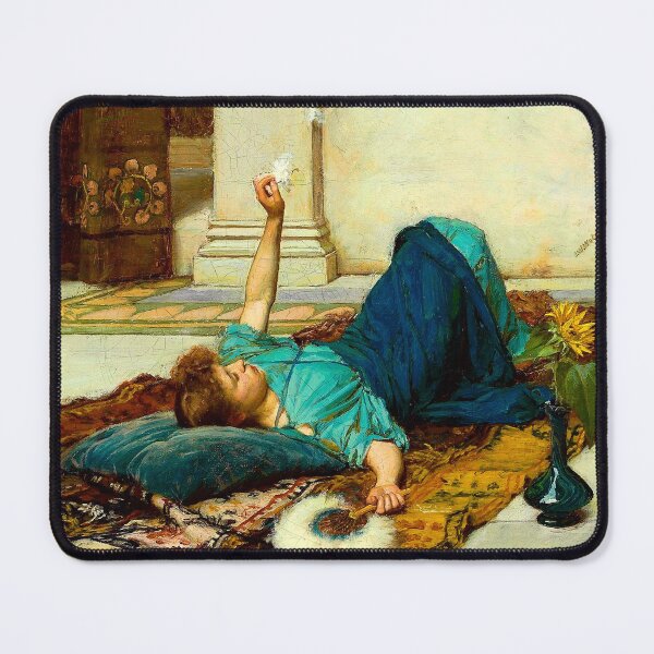 Item preview, John William Waterhouse "The pleasure of doing nothing (Relaxing)" designed and sold by Alexandra Dahl.