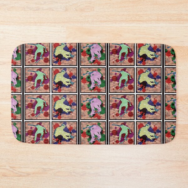 Item preview, Skateboard (white square) designed and sold by RicardoPeragua.