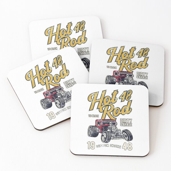 Item preview, HOTROD HOT ROD RETRO VINTAGE HOTRODS BLOCK RACE designed and sold by Super3.