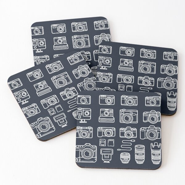 Item preview, Camera Line Drawings Pattern designed and sold by neilcooperphoto.