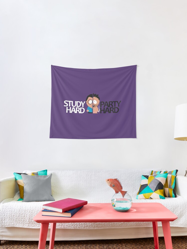 Study Hard Party Hard South Park Amazing Trending Design Wall Tapestry
