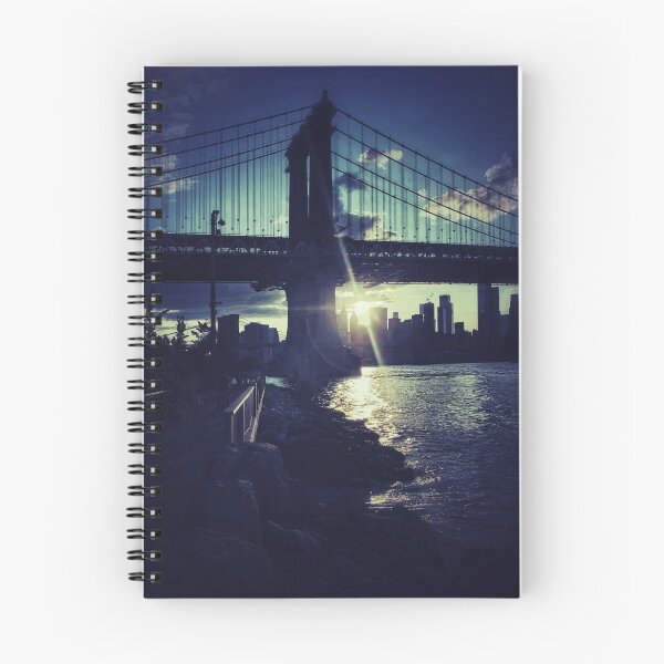 Item preview, Manhattan Bridge Skyline Sun Brooklyn New York City  designed and sold by eleonoraingrid.