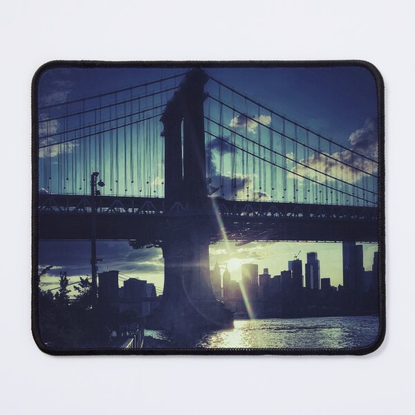 Artikelvorschau, Manhattan Bridge Skyline Sonne Brooklyn New York City entworfen und verkauft von eleonoraingrid.