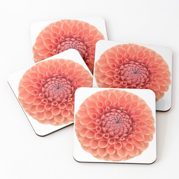 Item preview, Peach Dahlia Flower Still Life Floral Photography designed and sold by CottoVerdi.