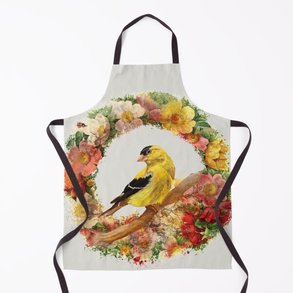Item preview, Goldfinch In Flowers Garland designed and sold by Angeles M. Pomata.