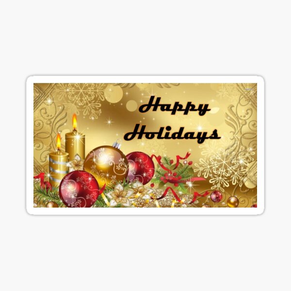 Happy Holidays Message Sticker