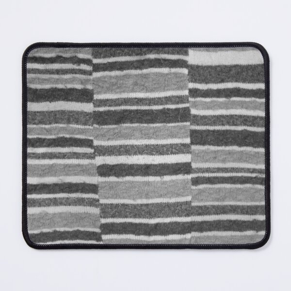 Item preview, vintage knitted monochrome black and white stripes designed and sold by pollywolly.