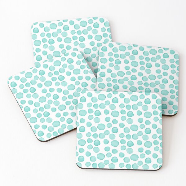 Item preview, Watercolour Dots in Turquoise  designed and sold by creativebakergb.