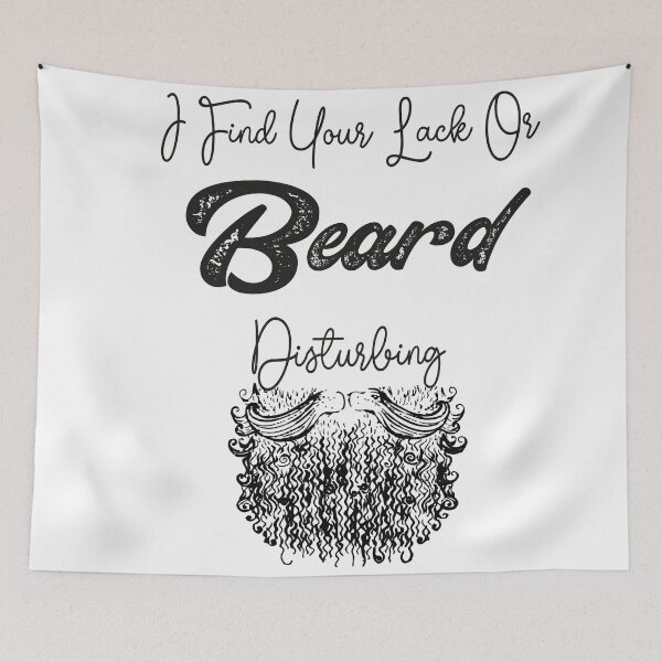 Item preview,  I Find Your Lack Of Beard Disturbing,funny quotes,Stickers designed and sold by aydidi.