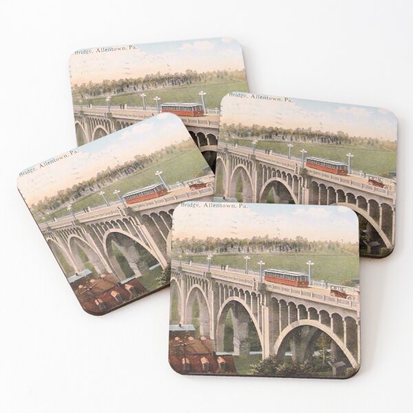 Item preview, Eighth Street Bridge Allentown PA, Albertus l Myers Bridge, Lehigh Valley Transit Co, Worlds Largest Concrete Bridge, Allentown PA, Fairview neighborhood, Trolley cars designed and sold by Nostrathomas66.