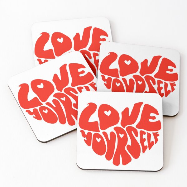 Item preview, Love yourself red heart designed and sold by sunnyaesthetic.