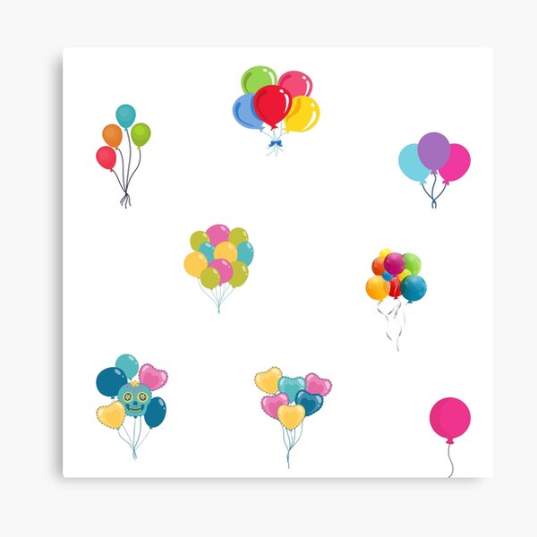 Party Balloons Canvas Prints for Sale