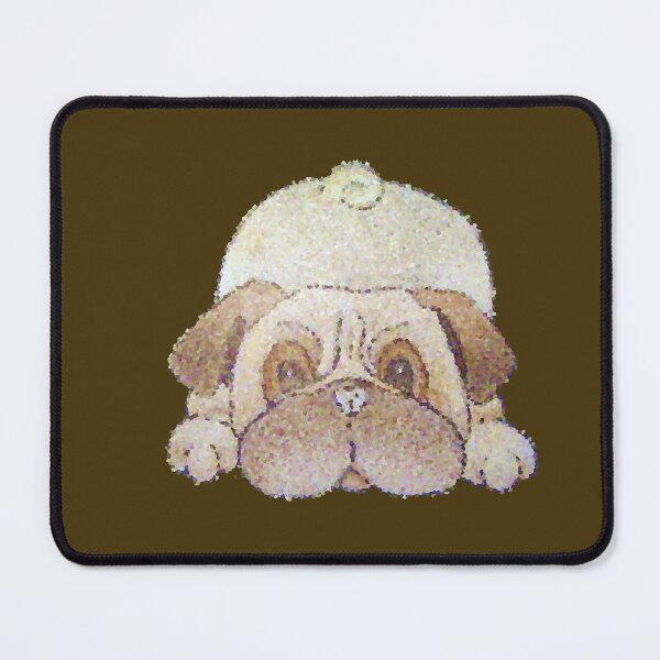 Item preview, dog drawing play bowing cute pug designed and sold by pollywolly.