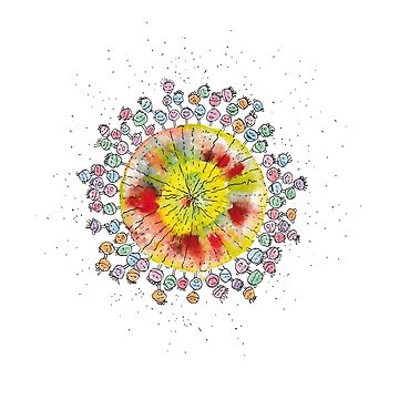 Vorschaubild zum Design Lustige, bunte Bubble-Snuggel-Welt von ATALIdesign