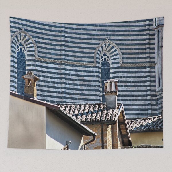 Item preview, Orvieto Cathedral Lateral Facade Detail City Roofs designed and sold by Anna Lemos.