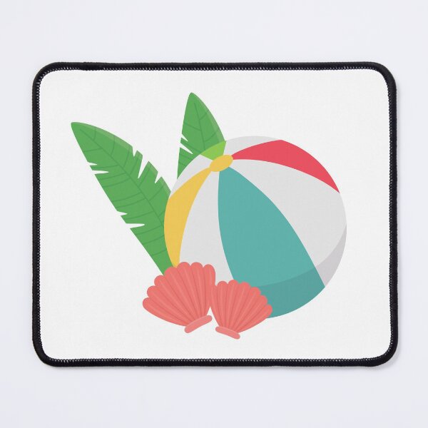 Item preview, Beach Ball, Seashells and Tropical Leaves designed and sold by silviaol.