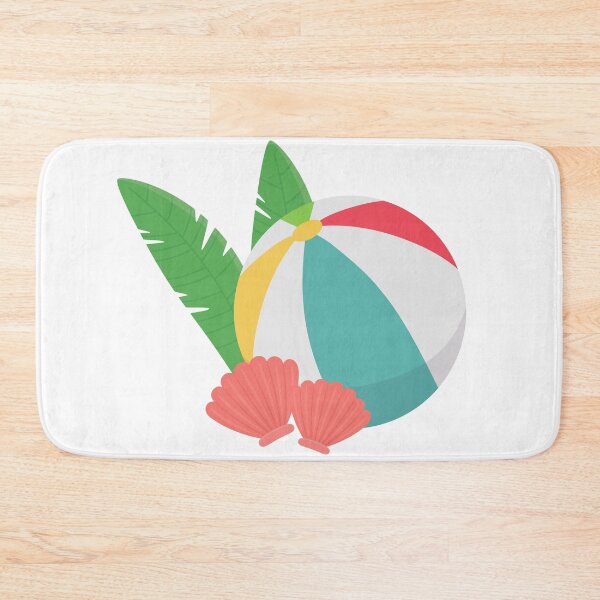 Item preview, Beach Ball, Seashells and Tropical Leaves designed and sold by silviaol.