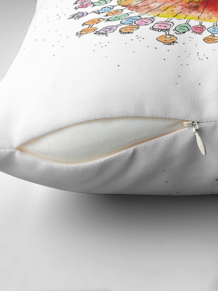 Thumbnail 2 von 4, Kissen, Lustige, bunte Bubble-Snuggel-Welt designt und verkauft von ATALIdesign.