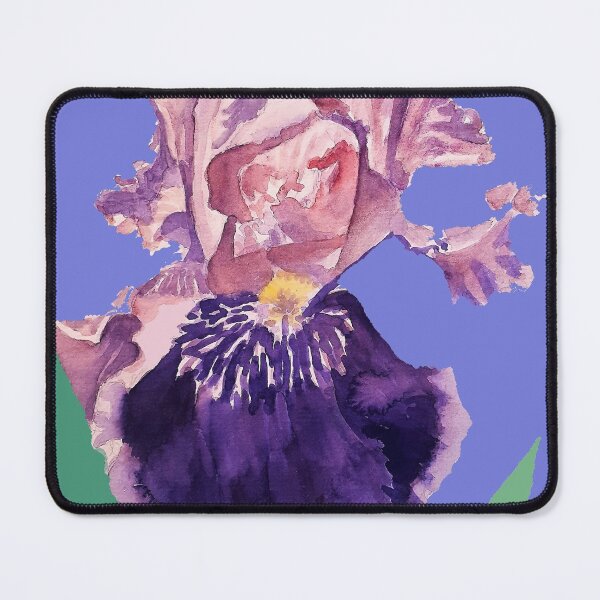Item preview, Iris Watercolor Painting - Glorious Purple on Lavender Purple designed and sold by Sarah  Rajkotwala.