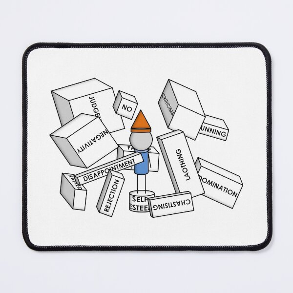 Item preview, Mignome Being Bombarded by Rectangular Prisms designed and sold by NoirPineapple.