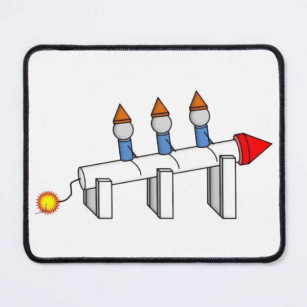Item preview, Mignomes Sitting on a Rocket designed and sold by NoirPineapple.